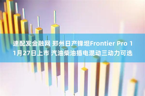 速配发金融网 郑州日产锋坦Frontier Pro 11月27日上市 汽油柴油插电混动三动力可选